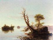 Thomas Cole american lake scene oil painting